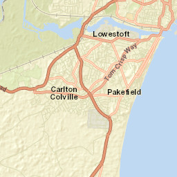 Lowestoft Street Map