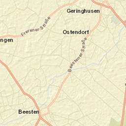 Beesten Street Map