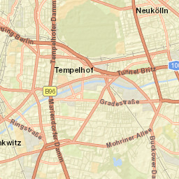Tempelhof Street Map