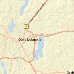 Ośno Lubuskie Street Map