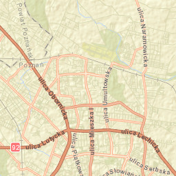 Suchy Las Street Map