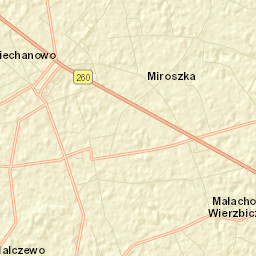 Niechanowo Street Map