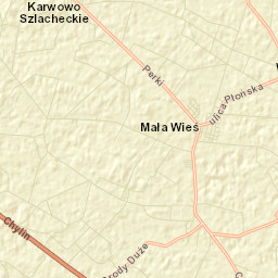 Mała Wieś Street Map