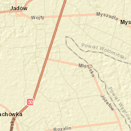 Jadów Street Map