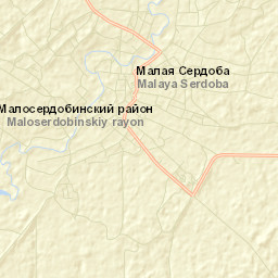 Malaya Serdoba Street Map