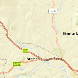 A4113, Ludlow, Shropshire SY8 2JU, UK Street Map