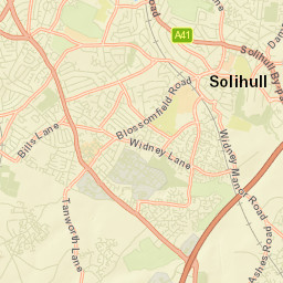 Dickens Heath Street Map