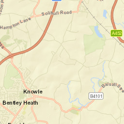 Hampton in Arden Street Map