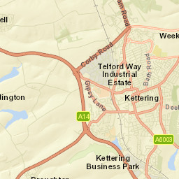 Kettering Street Map