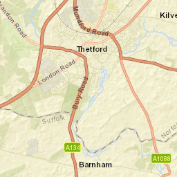 Thetford Street Map