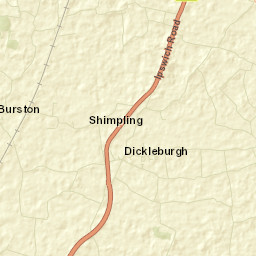 Dickleburgh Street Map