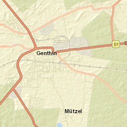 Genthin Street Map