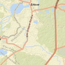 Erkner Street Map