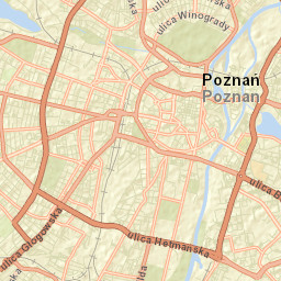 Poznań Street Map