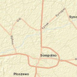 Sompolno Street Map