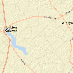 Lubień Kujawski Street Map