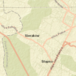 Słupno Street Map