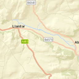 Llanilar Street Map
