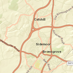 Bromsgrove Street Map