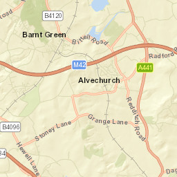 Alvechurch Street Map