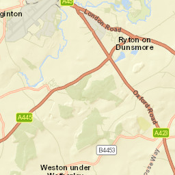 Ryton on Dunsmore Street Map