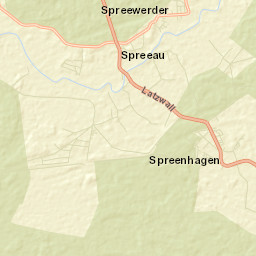 Spreenhagen Street Map