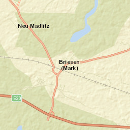 Briesen Street Map