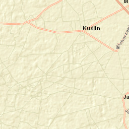 Kuślin Street Map