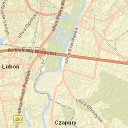 Luboń Street Map