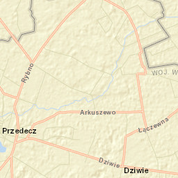 Przedecz Street Map