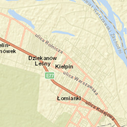 Dziekanów Leśny Street Map