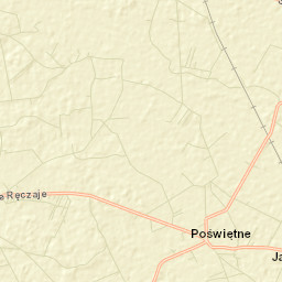Poświętne Street Map