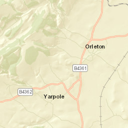 Yarpole Lane, Leominster, Herefordshire HR6 Street Map