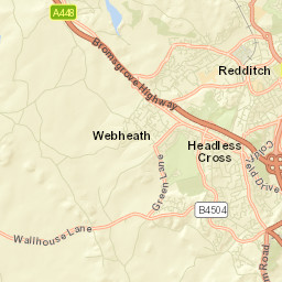 Redditch Street Map