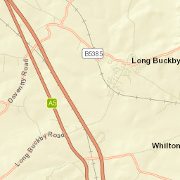 Long Buckby Street Map