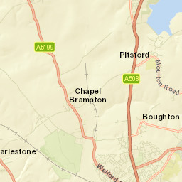 Northampton, Northamptonshire NN7, UK Street Map