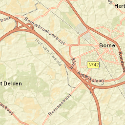 Borne Street Map