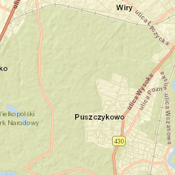 Puszczykowo Street Map