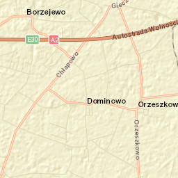 Dominowo Street Map