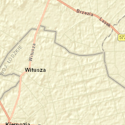 Kiernozia Street Map
