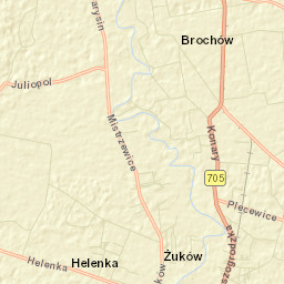 Brochów Street Map