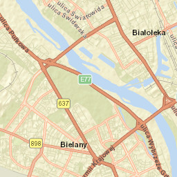 Bielany Street Map