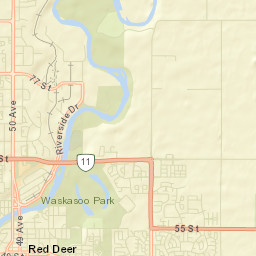 5000-5028 50 Avenue, Red Deer Street Map