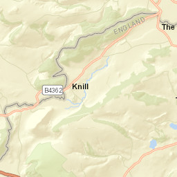 B4362, Presteigne, Powys LD8, UK Street Map