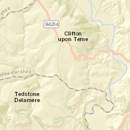 2 Hope Lane, Clifton upon Teme, Worcester Street Map