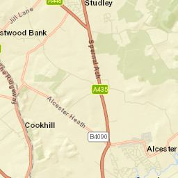Alcester Street Map