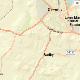 Daventry Street Map