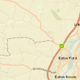 Saint Neots Street Map