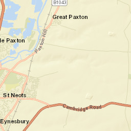 Little Paxton Street Map