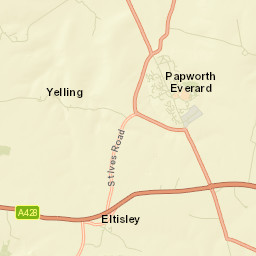 Papworth Everard Street Map
